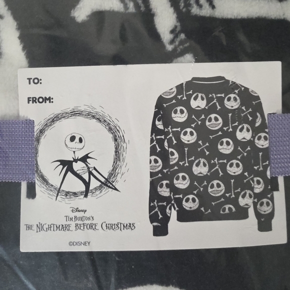 Nightmare Before Christmas Sweatshirt Print Jack Skellington Disney Womens XS - Picture 6 of 6